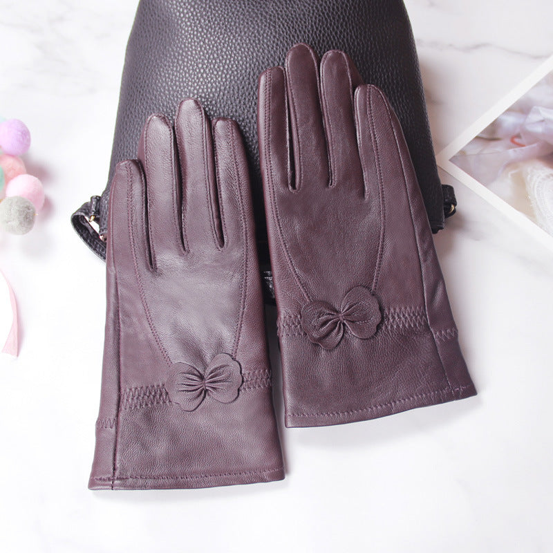 Butterfly Korean style split finger women gloves