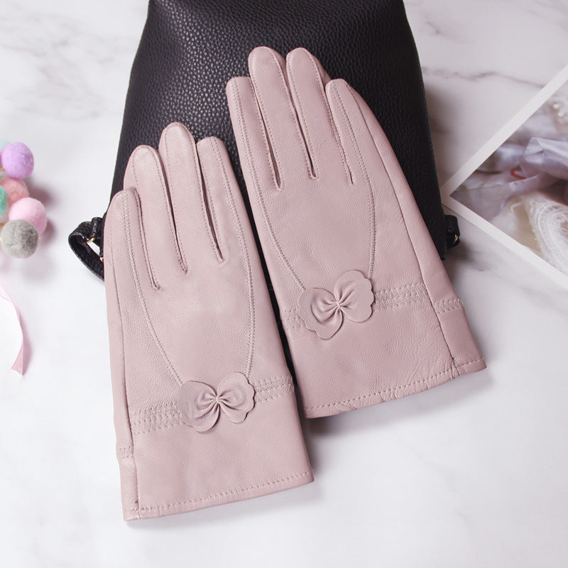 Butterfly Korean style split finger women gloves