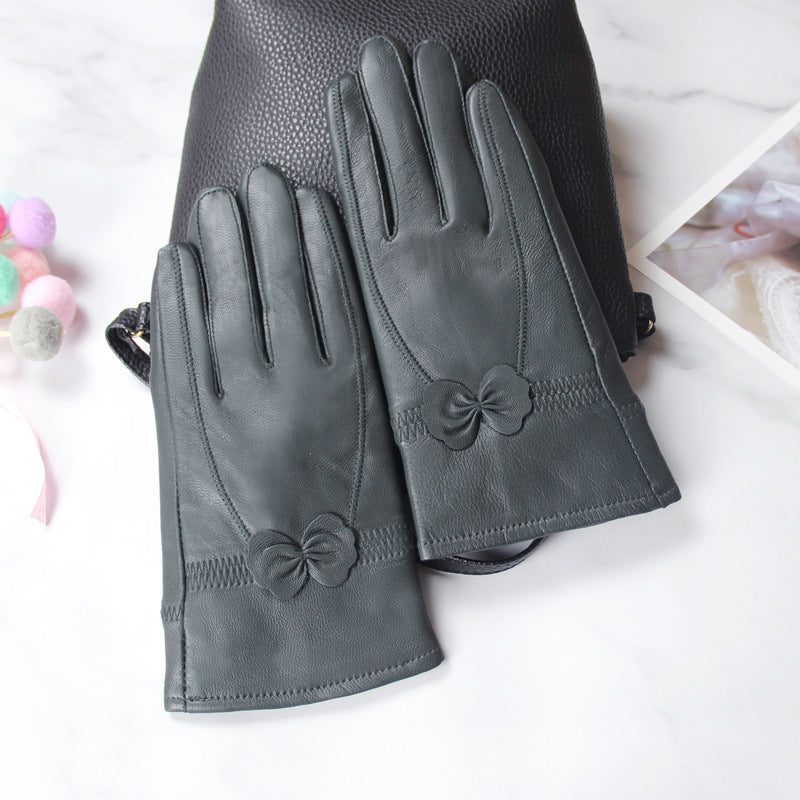 Butterfly Korean style split finger women gloves