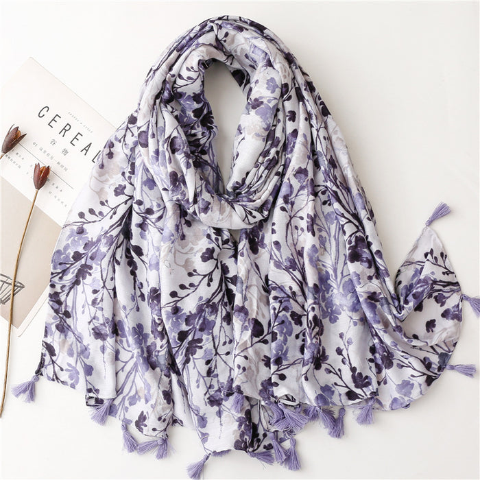 Women's Sunscreen Ethnic Style Beach Tassel Scarf