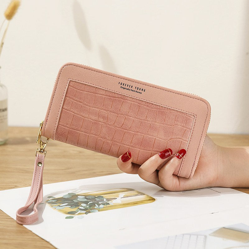 Women's purse long zipper