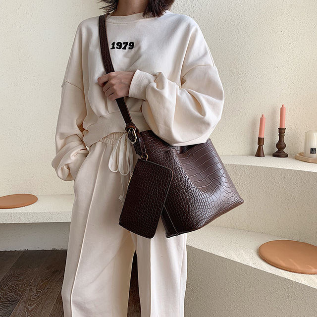 One shoulder Bucket Bag