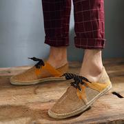 New spring and summer espadrilles comfortable lazy flat casual men's shoes women's shoes life home travel canvas shoes