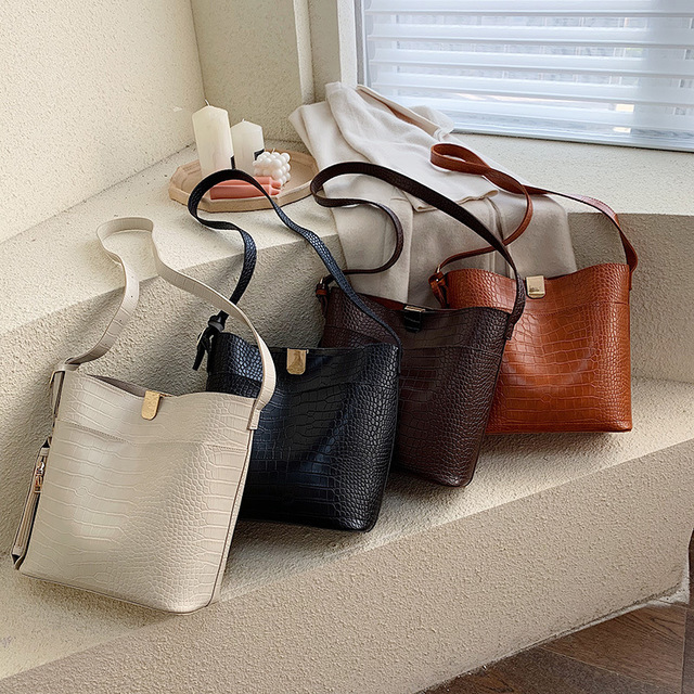 One shoulder Bucket Bag