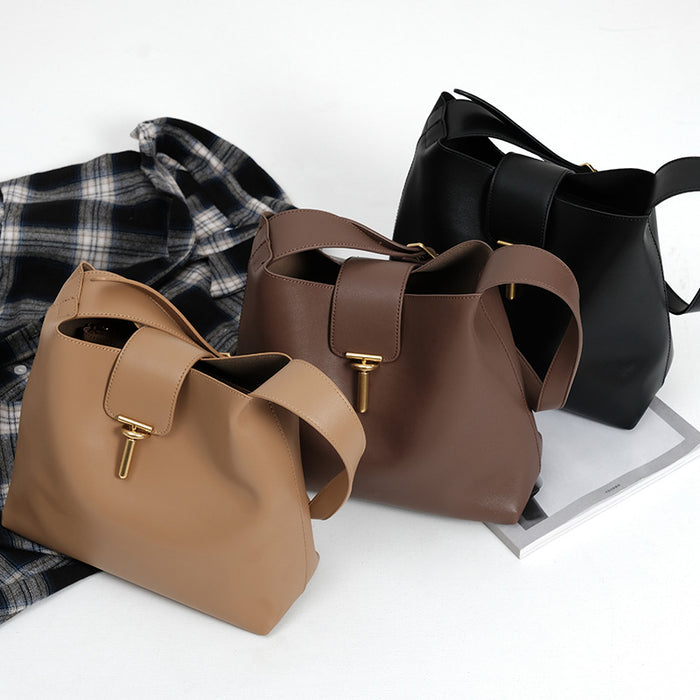 Women's Simple Bucket Bag Shoulder Bag