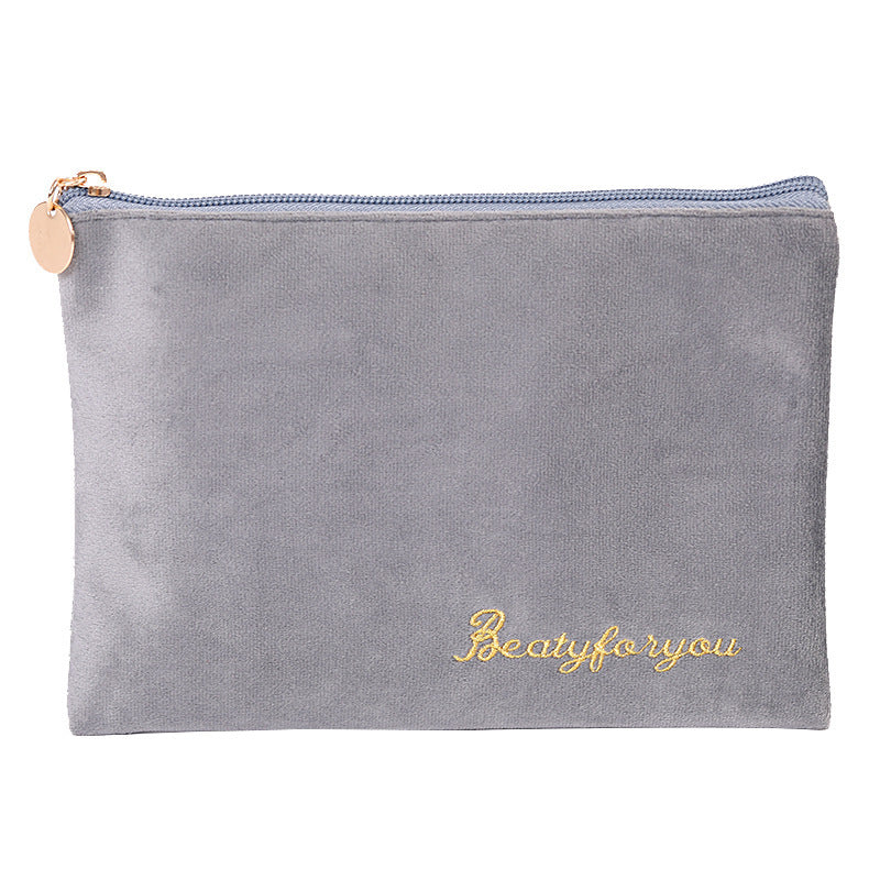 Velvet Cloth Cosmetic Bag Portable Cosmetic Storage Bag
