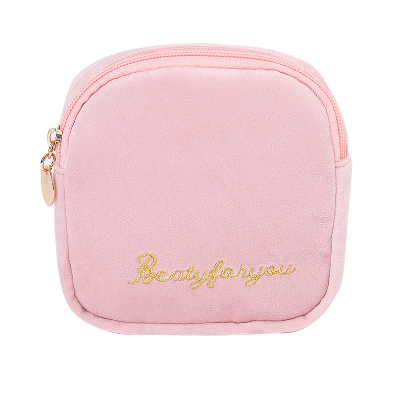 Velvet Cloth Cosmetic Bag Portable Cosmetic Storage Bag