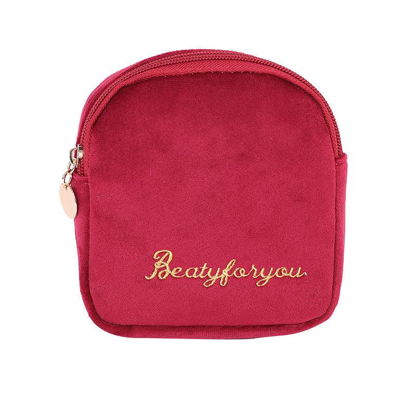 Velvet Cloth Cosmetic Bag Portable Cosmetic Storage Bag