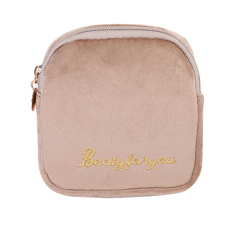 Velvet Cloth Cosmetic Bag Portable Cosmetic Storage Bag