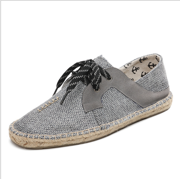 New spring and summer espadrilles comfortable lazy flat casual men's shoes women's shoes life home travel canvas shoes