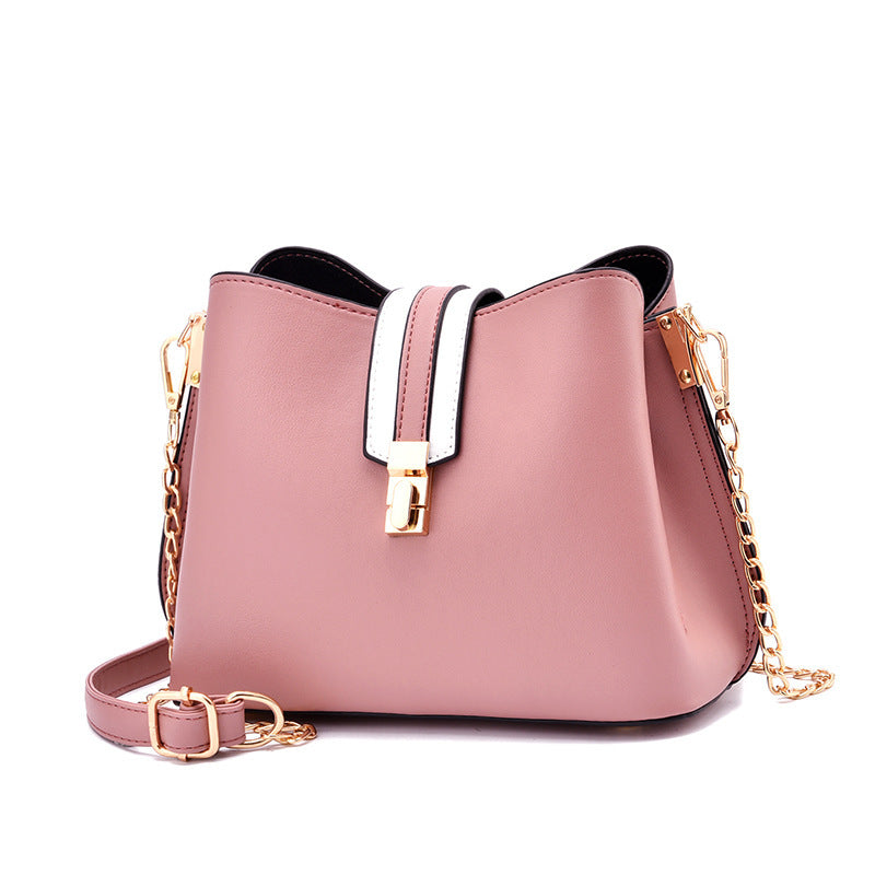 Simple portable ladies bucket bag