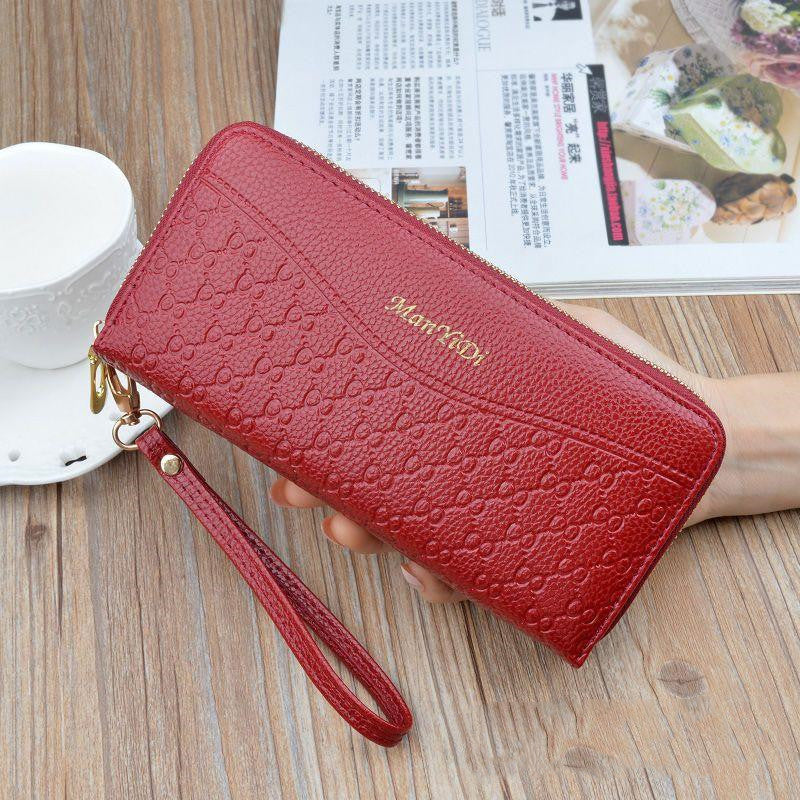 Women's purse long zipper
