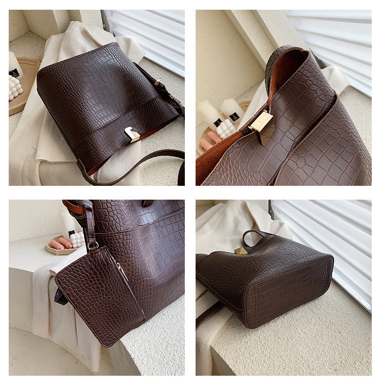 One shoulder Bucket Bag