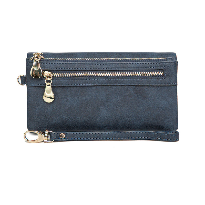 2021 new PU Ms. long purse female Korean retro Handbag Purse Hand bag one generation