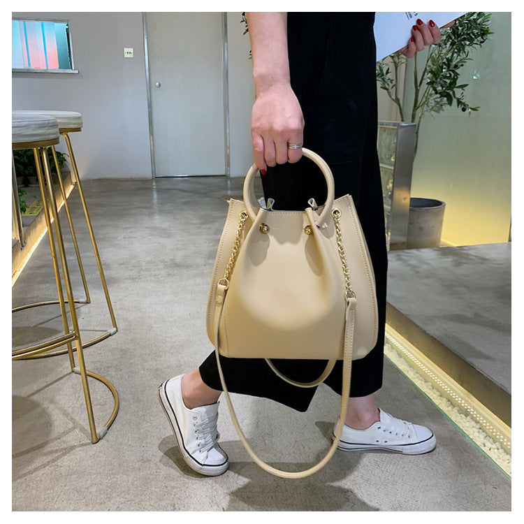 One Shoulder Broadband Bucket Bag