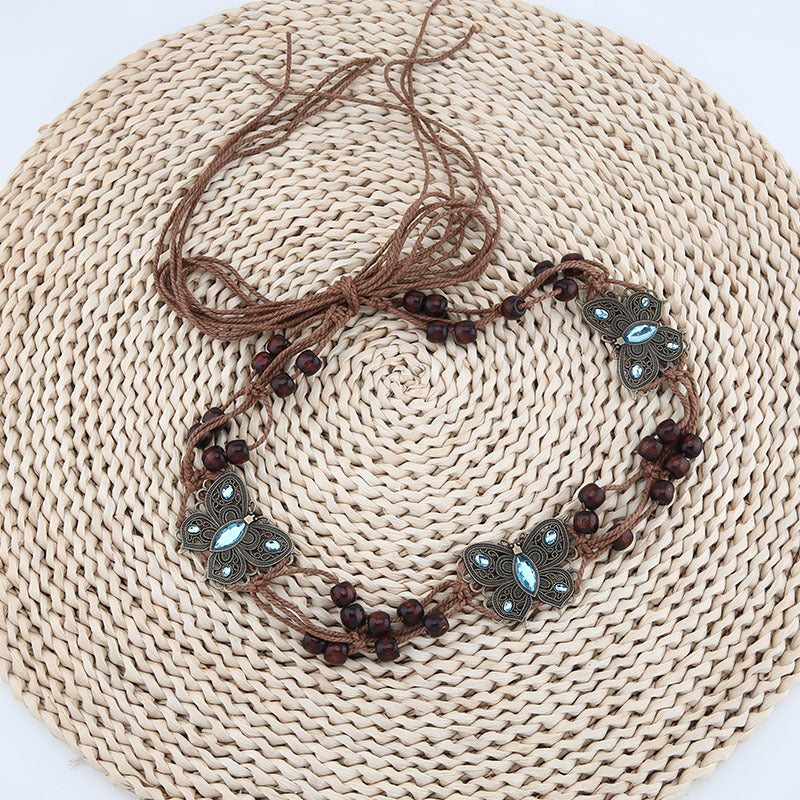 Women's Retro Ethnic Style Hand-woven Belt