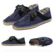 New spring and summer espadrilles comfortable lazy flat casual men's shoes women's shoes life home travel canvas shoes