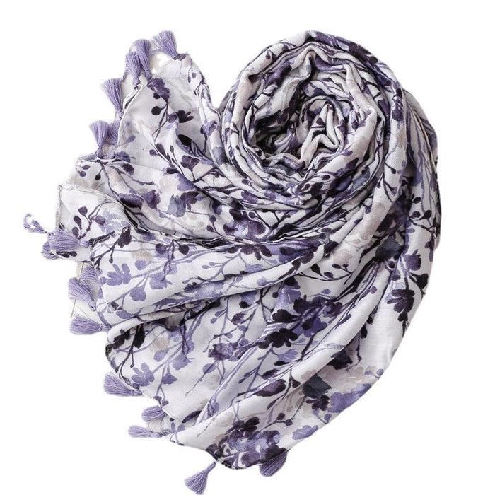 Women's Sunscreen Ethnic Style Beach Tassel Scarf