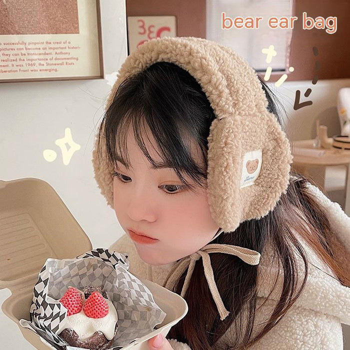 Winter Warm And Cute Bear Earmuffs