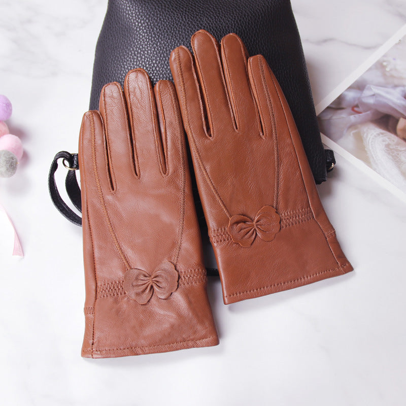 Butterfly Korean style split finger women gloves