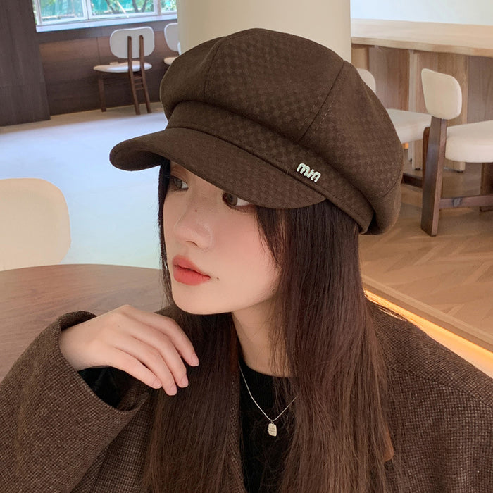 Autumn And Winter Look A Bit Retro Easy Matching Newsboy Hat