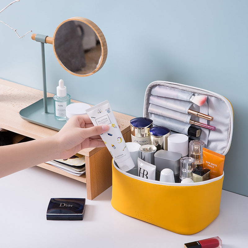 Color waterproof cosmetic bag