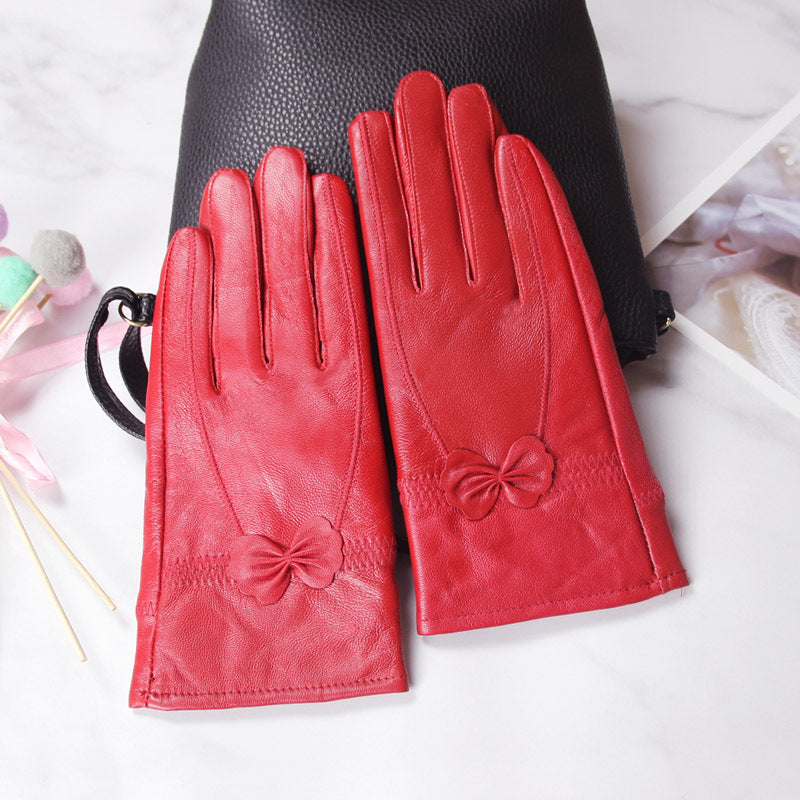 Butterfly Korean style split finger women gloves