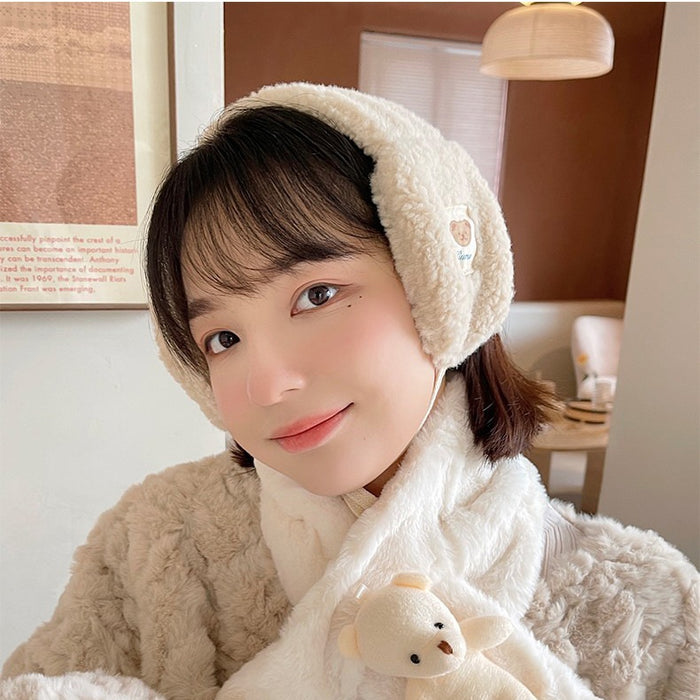 Winter Warm And Cute Bear Earmuffs