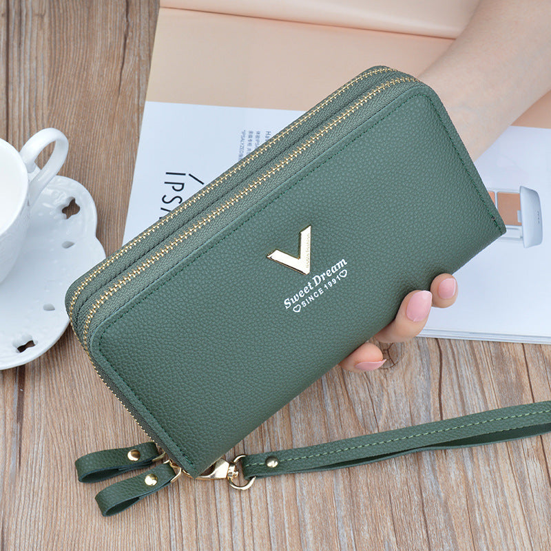 Women's purse long zipper