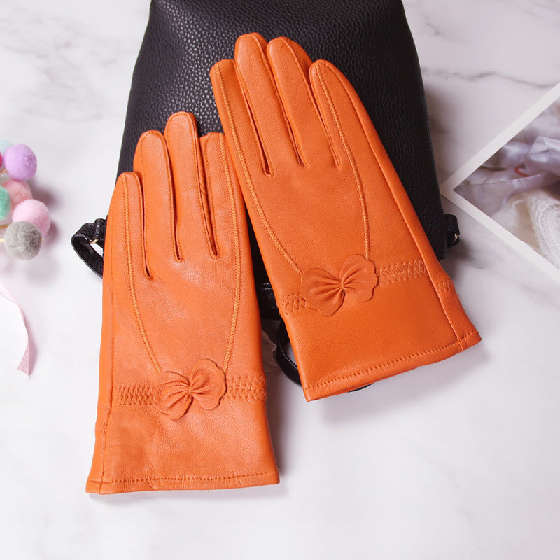 Butterfly Korean style split finger women gloves