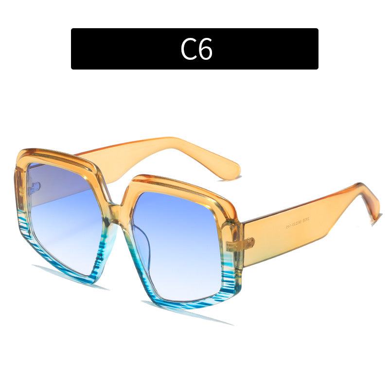 Personality Colorful Trend Sunglasses Women European And America