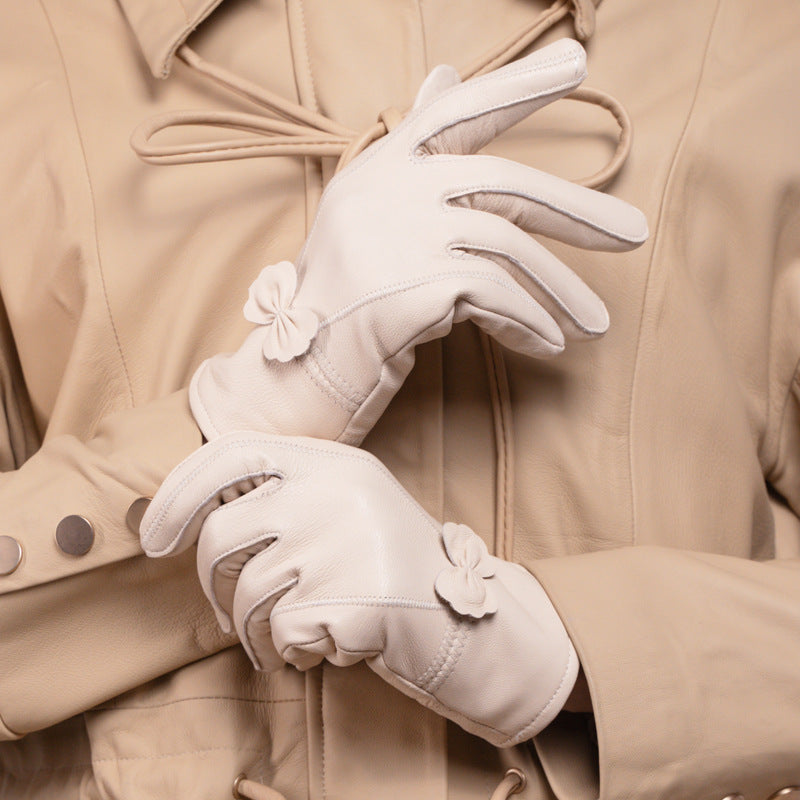 Butterfly Korean style split finger women gloves