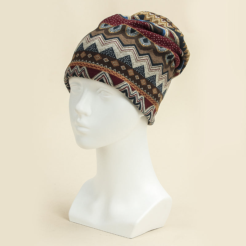 Women's Outdoor Scarf Triangle Pullover Knitting Polygon Windproof Hat