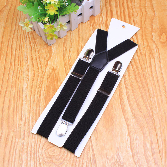 High Elastic Elastic Suspenders Casual Fashion Y-shaped Three-clip Suspenders
