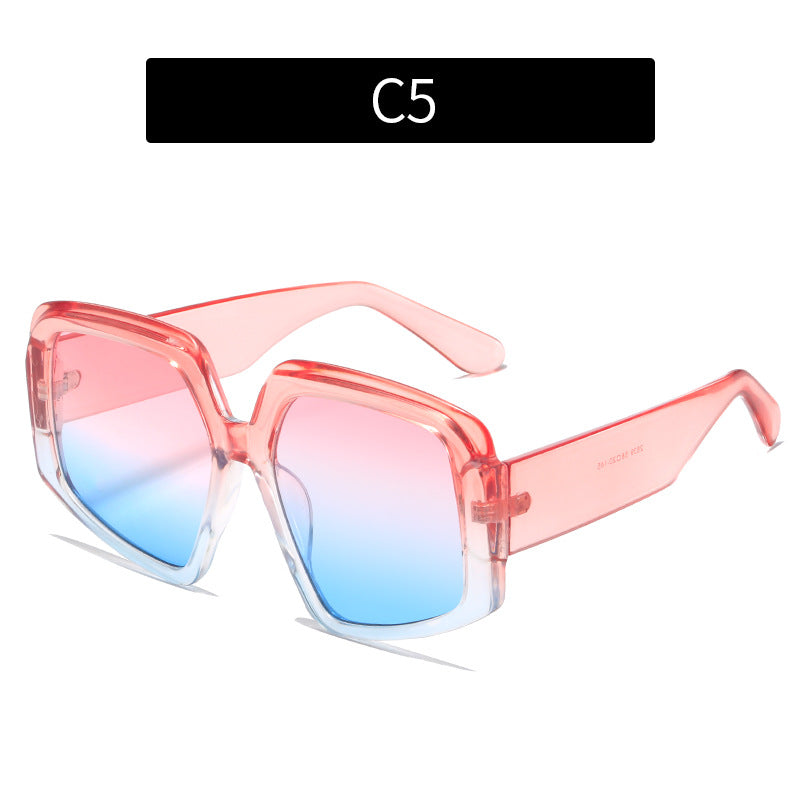 Personality Colorful Trend Sunglasses Women European And America