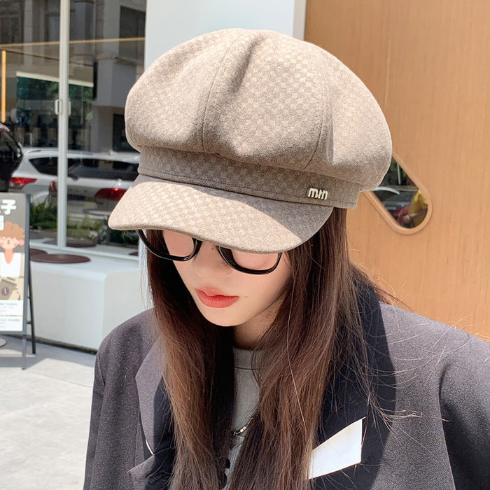 Autumn And Winter Look A Bit Retro Easy Matching Newsboy Hat