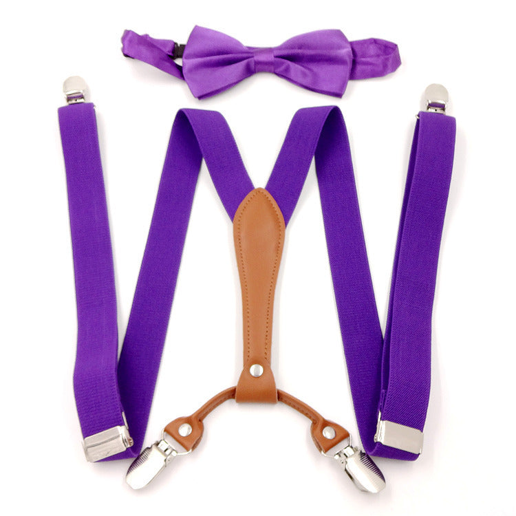 Teenager 2.5cm Candy Color Suspenders Ladies