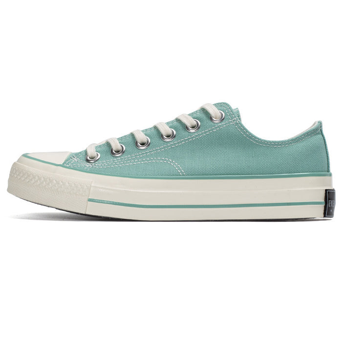 Solid Color Water Blue Canvas Shoes