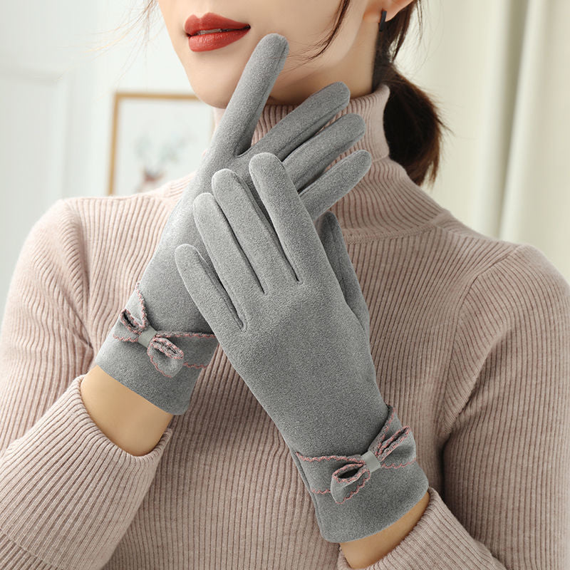 Women's Winter Fleece Warm Fashion Gloves