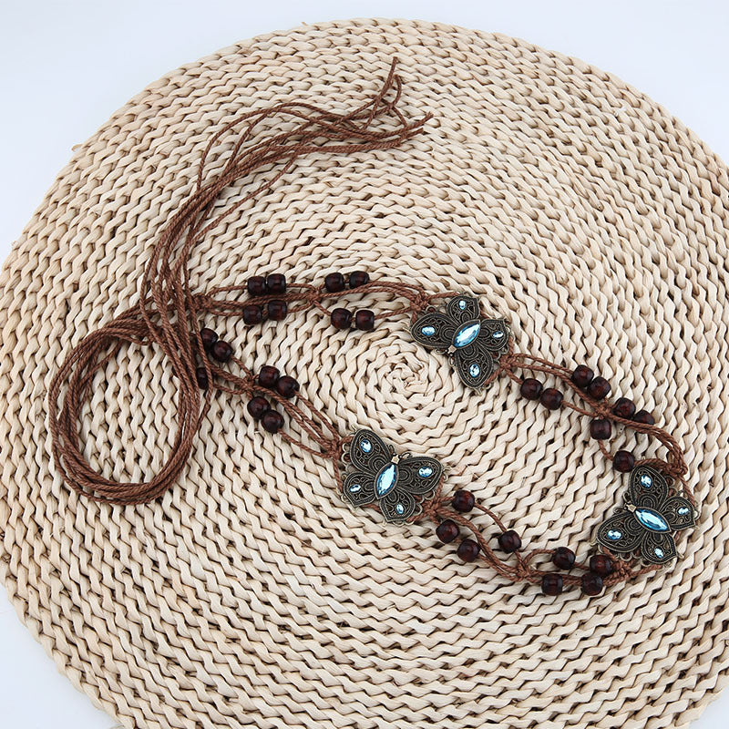 Women's Retro Ethnic Style Hand-woven Belt